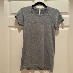 Gray Lululemon Swiftly Tech Short-Sleeve Shirt